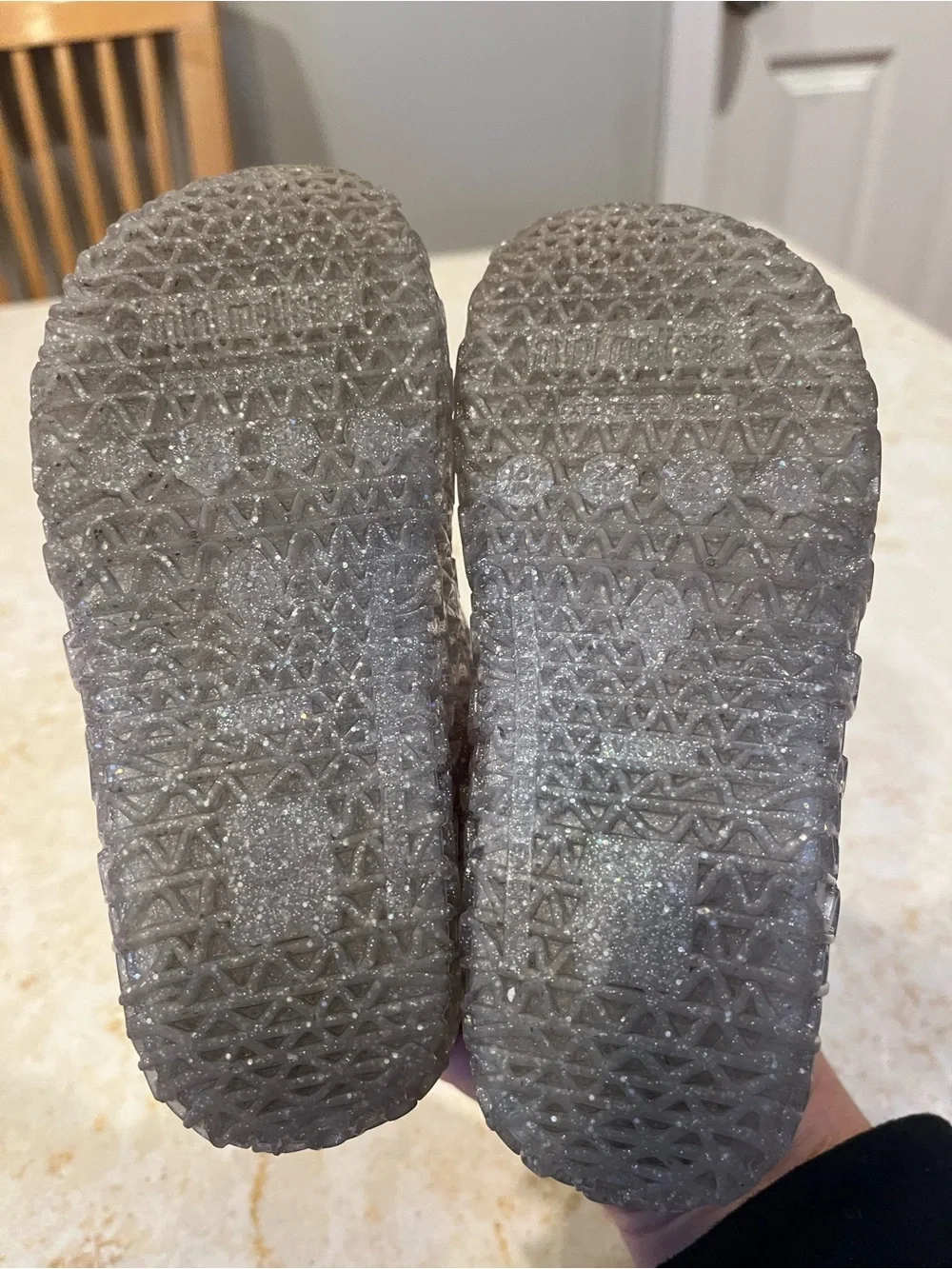 Mini Melissa sparkly silver